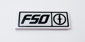 Naklejka FSO szara Polonez Caro Atu Fiat 125p