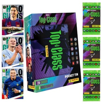 ФУТБОЛЬНАЯ БАНКА MINI TOP CLASS 2024 PANINI FIFA 24 КАРТЫ 3 ГОЛОГИЛАНТА