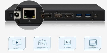 УНИВЕРСАЛЬНАЯ ДОК-СТАНЦИЯ PROKORD USB-C DUAL 4K 5KDLC + блок питания