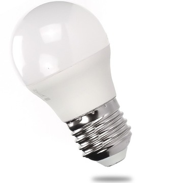 ŻARÓWKA LED G45 E27 MOC 8W JASNOŚĆ 640lm GRUBY GWINT BARWA NEUTRALNA 4500K