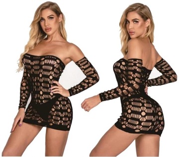 BODYSTOCKING SUKIENKA SIATKA KOMBINEZON EROTYCZNY SEXY EROTYKA PLUS SIZE
