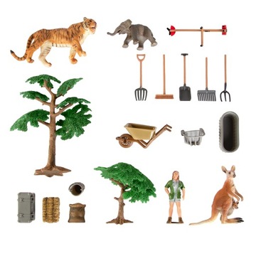 2331 XL Set Safari Zoo Ручка Кенгуру Тигр