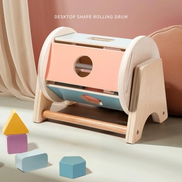 Игрушка Монтессори Сенсорная игрушка Развивающие игрушки Вращающийся барабан