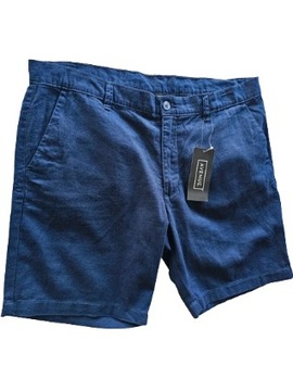 Avenue szorty spodenki chinos lniane 38 (pas96cm)