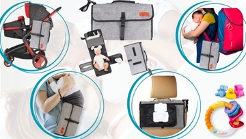 КОВрик-пеленал портативный переносной на прогулку для смены подгузника