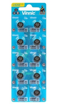 10x BATERIA AG7/L926F/G7/LR57/GP95A ALKALICZNE