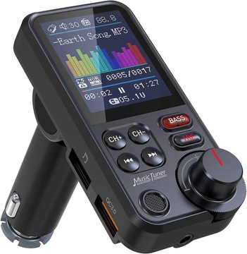 TRANSMITER FM BLUETOOTH 2xUSB MP3 SD AKAI FMT-93BT