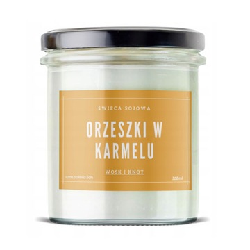 Świeca sojowa ORZESZKI W KARMELU ekologiczna