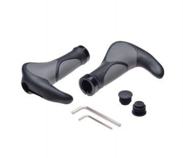 CHWYT KIEROWNICY ROWEROWY CZARNE ERGO ROGI