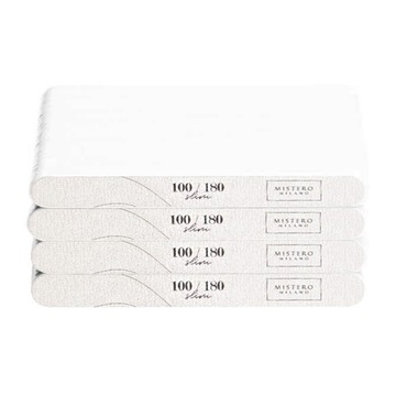 PILNIK DO PAZNOKCI ŻELU Slim-cienki 100/180 prosty 100szt. Mistero Milano