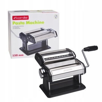 MASZYNKA RĘCZNA DO ROBIENIA MAKARONU I WAŁKOWANIA CIASTA 2-w-1 KAMILLE