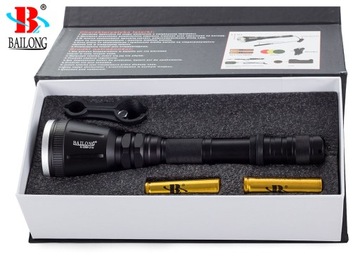 ТАКТИЧЕСКИЙ ФОНАРЬ BAILONG ДЛЯ МОЩНОГО ОХОТНИЧЕГО ВОЕННОГО ОРУЖИЯ CREE XM-L T6