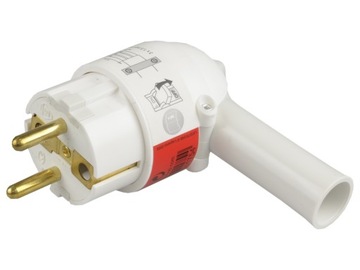 Legrand Wtyczka kątowa na kabel z dźwignią biała