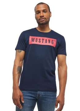 MUSTANG GRANATOWY MĘSKI T-SHIRT KOSZULKA L