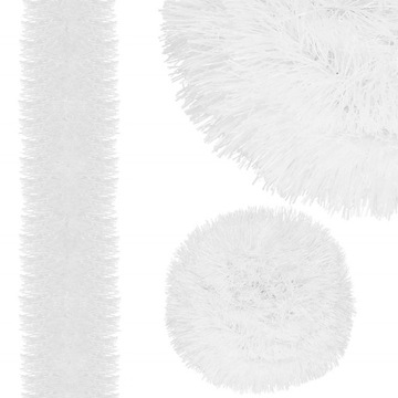 ЦЕПЬ ДЛЯ РОЖДЕСТВЕНСКОЙ ЕЛКИ белая 6м РОЖДЕСТВЕНСКАЯ ГИРЛЯНКА ДЛЯ ЕЛКИ XXL толщиной 10см