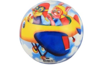 Piłka gumowa, plażowa PVC, kolorowa 12cm