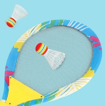 СВЕТЯЩИЕСЯ РАКЕТКИ ДЛЯ БАДМИНТОНА 55 СМ С ПОДСВЕТКОЙ + ЗАТВОР