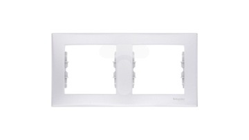 Ramka 2-krotna pozioma aluminium