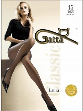 Колготки Gatta Laura 15den с лайкрой даино 4
