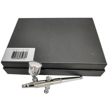 Профессиональный аэрограф, 3 насадки, шланг AIRBRUSH 134K