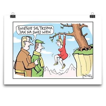 PLAKAT PREZENT 50-tka ŚWIETNIE SIĘ ANDRZEJ MLECZKO