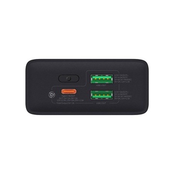 BASEUS ADAMAN2 МЕТАЛЛ АЛЮМИНИЕВЫЙ POWERBANK 20000 мАч 30 Вт PD QC3 2XUSB 1XUSB C