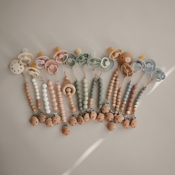 Силиконовая соска FRIGG Rope 0м+ Голубая пудра
