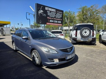 Mazda 6 II Kombi 2.0 MZR 147KM 2008 Mazda 6 2.0 Benzyna + LPG 147 KM, Klimatyzacja,