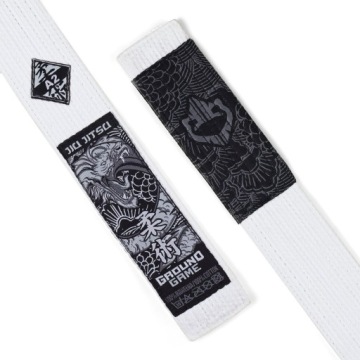 Ground Game Premium BJJ Belt A4 White