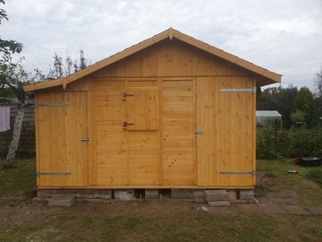 Domek na ROD z drewna ogrodowy ogród altana 3x3 m