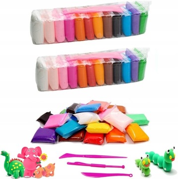 Вспененный пластилин ПОЛИМЕРНАЯ ГЛИНА 96 шт.