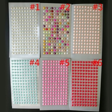 35 Colors Eyes Face Rhinestone Sticker Glitte