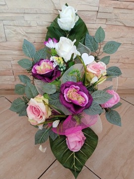 ЦВЕТЫ на могилу НАБОР РАШ БУКЕТ цветов РОЗА