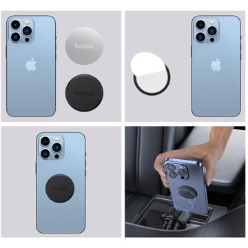 ПЛАСТИННЫЕ МАГНИТЫ BOSTE ДЛЯ ТЕЛЕФОНА АДАПТЕРЫ ДЛЯ МАГНИТНОГО ДЕРЖАТЕЛЯ 2 ШТ.