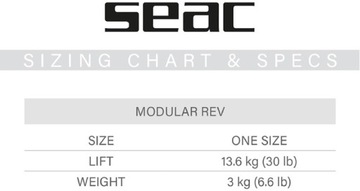 Куртка BCD с крылом SEAC MODULAR REV с выпускным клапаном в насосе
