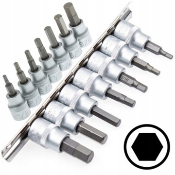 НАСАДКИ AMPUL IMBUS ШЕСТИГРАННЫЕ, ДЮЙМЫ 1/8