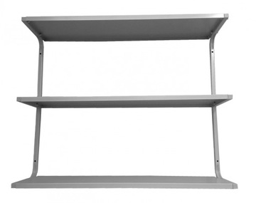 Półka metalowa ścienna długość 95 cm PG3S potrójna warsztat loft garaż