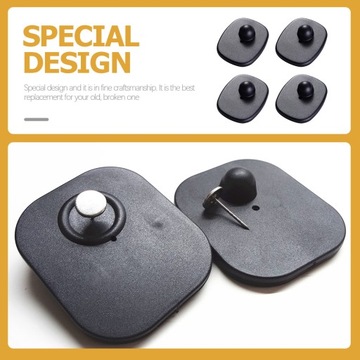 ЧЕРНЫЕ МАГНИТНЫЕ ЭТИКЕТКИ ДЛЯ ОДЕЖДЫ, ЖЕСТКИЕ ПОДВЕСКИ