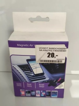 30. UCHWYT SAMOCHODOWY NA KRATKĘ Z MAGNESEM VEGA