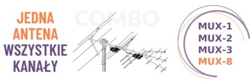 Трехзначная комбинированная антенна UHF VHF 42 дБи DVB-T2 Dipol