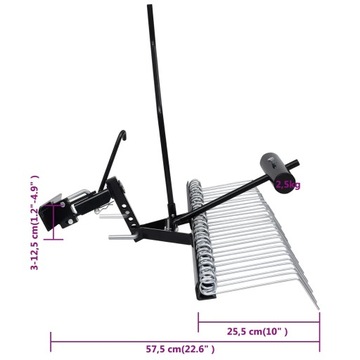 vidaXL Wertykulator do kosiarki samojezdnej, 109 cm
