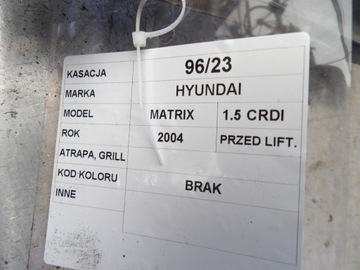 MŘÍŽKA MASKA HYUNDAI MATRIX 1,5CRDI