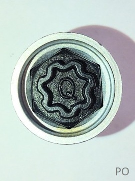 Nasadka,śruba zabezpiecz., złodziejka AUDI kod 814