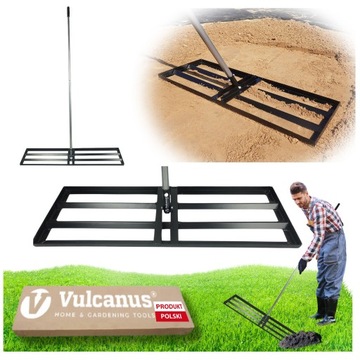 DUŻY NIWELATOR 120cm DO RÓWNANIA TERENU ZIEMI TRAWNIKA RĘCZNY profesjonalny