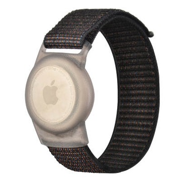 Bransoleta Pasek Opaska Nylon Etui do APPLE AIRTAG tkanina wielokolorowy