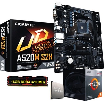 Zestaw Procesor AMD Ryzen 5 +Płyta AM4 +16 GB DDR4 + Radeon RX VEGA 11