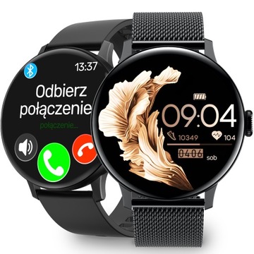 SMARTWATCH ZEGAREK DAMSKI ROZMOWY PULS KROKI POLSKIE MENU APLIKACJA SPORT