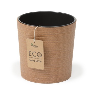 Donica Malwa ECO 30 cm dłuto brązowa 105/178-2