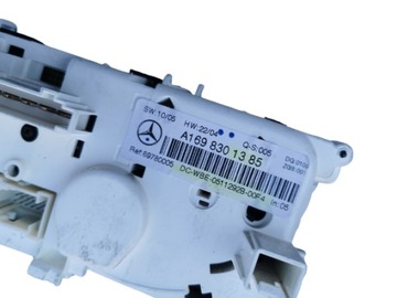 MERCEDES A W169 PANEL KLIMATIZACE 1698301385