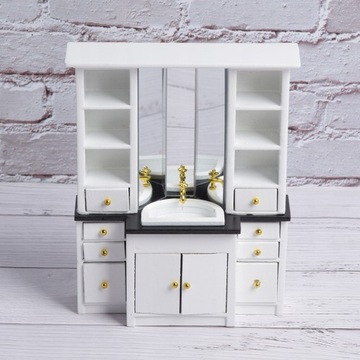 1/12 Domek dla lalek Mini szafka z umywalką